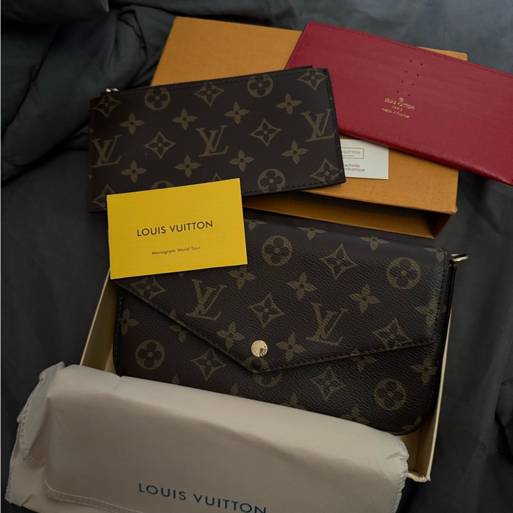 Louis Vuitton Monogram Envelope and Card Holder Set